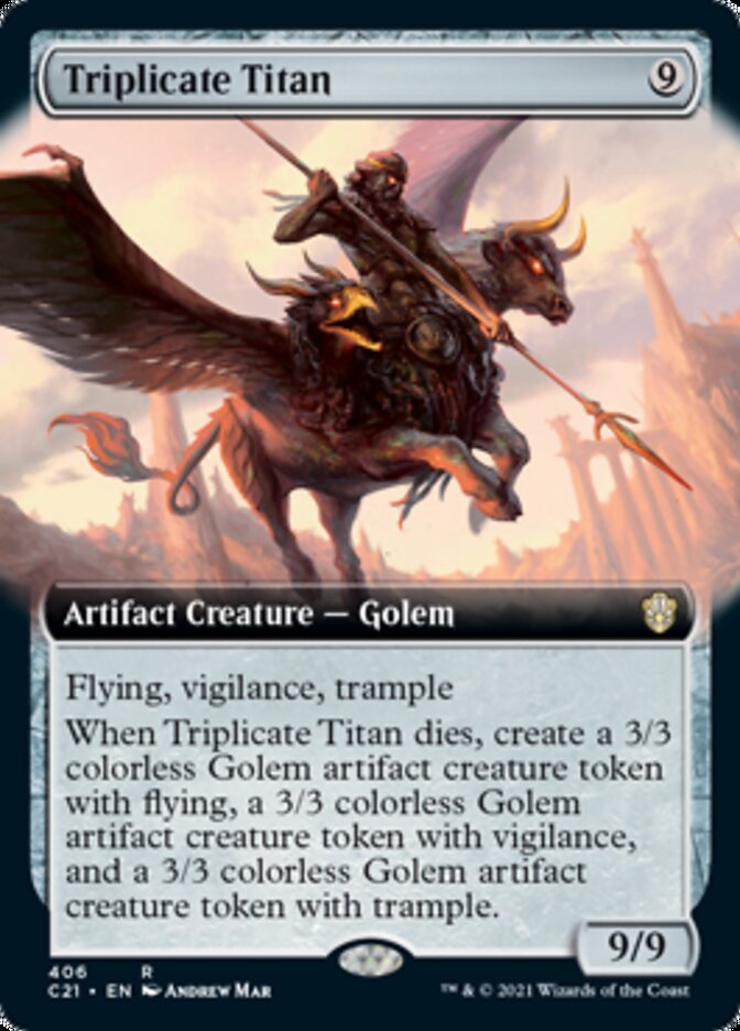 Triplicate Titan (Extended) [Commander 2021] | The Gaming-Verse