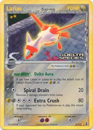 Latias (8/113) (Delta Species) (Stamped) [EX: Delta Species] | The Gaming-Verse