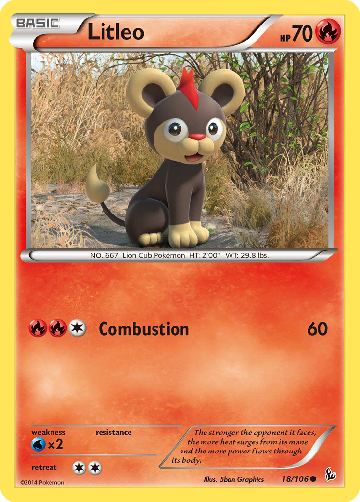 Litleo (18/106) [XY: Flashfire] | The Gaming-Verse