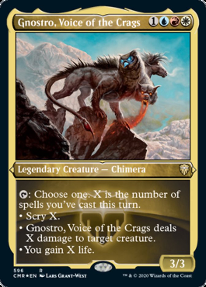 Gnostro, Voice of the Crags [Commander Legends Etched] | The Gaming-Verse