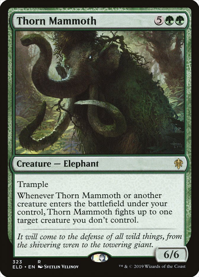 Thorn Mammoth [Throne of Eldraine] | The Gaming-Verse