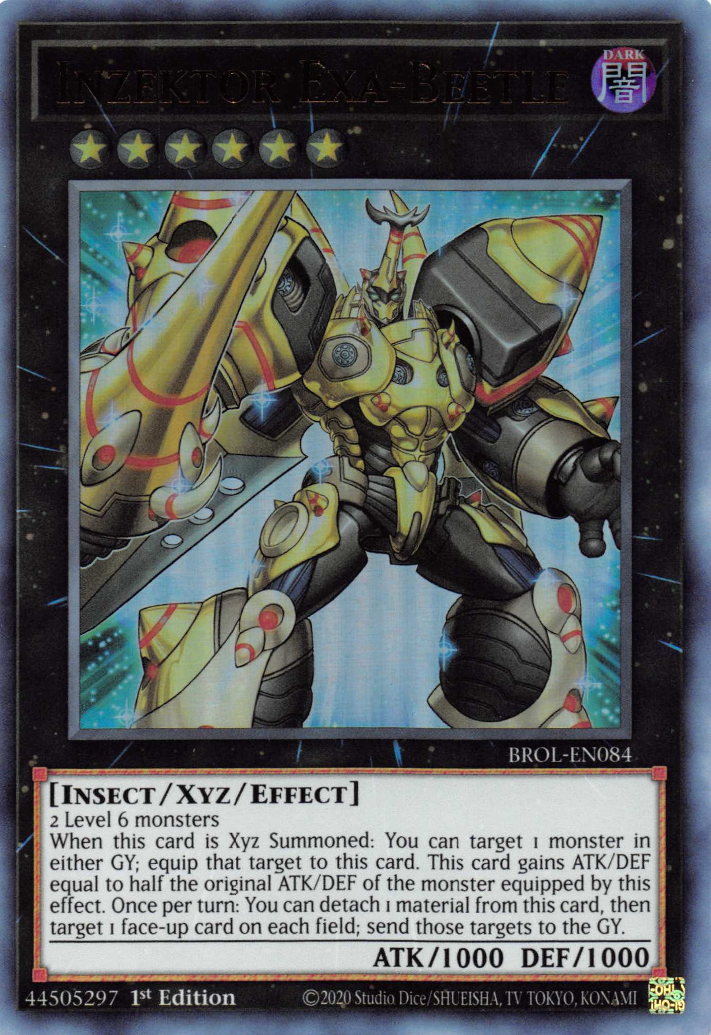 Inzektor Exa-Beetle [BROL-EN084] Ultra Rare | The Gaming-Verse