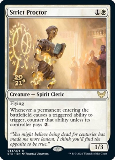 Strict Proctor [Strixhaven: School of Mages Prerelease Promos] | The Gaming-Verse