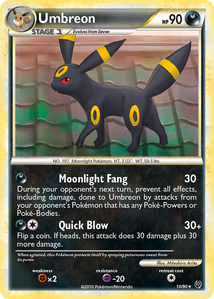 Umbreon (10/90) [HeartGold & SoulSilver: Undaunted] | The Gaming-Verse