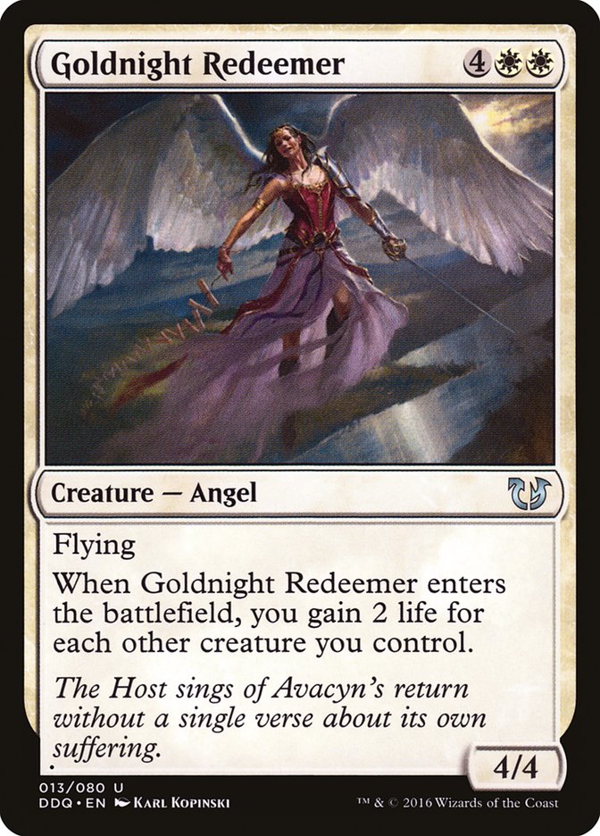 Goldnight Redeemer [Duel Decks: Blessed vs. Cursed] | The Gaming-Verse