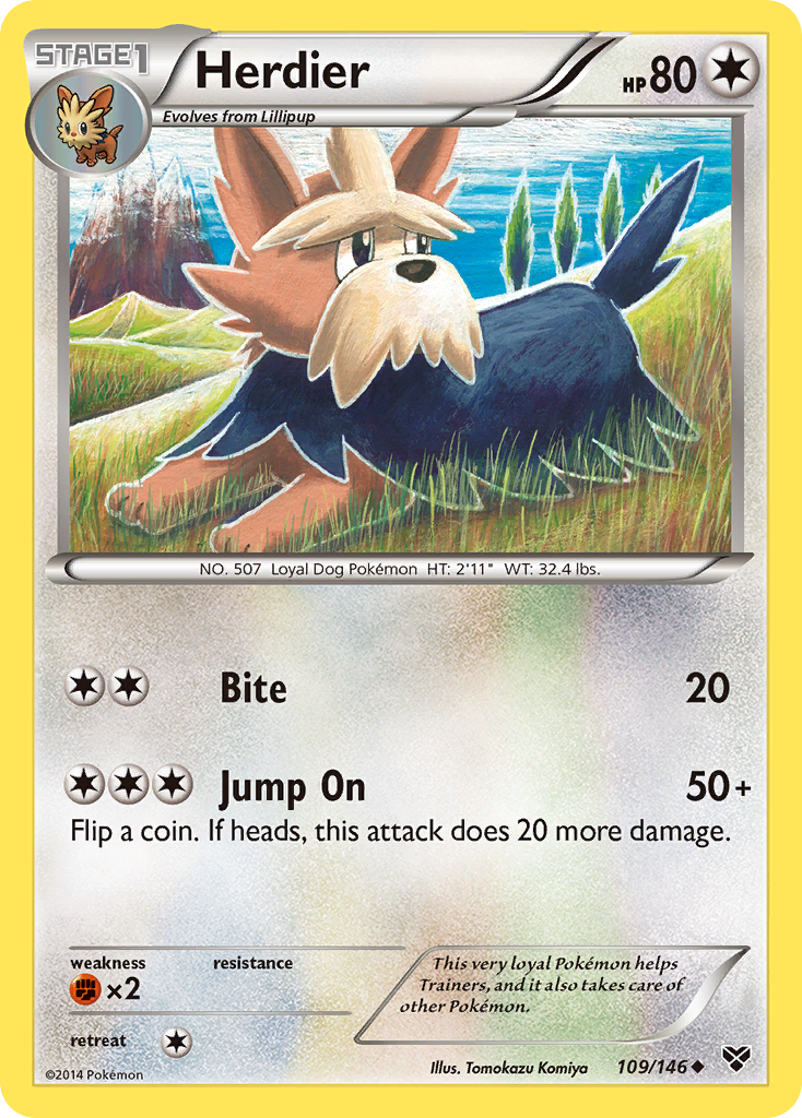 Herdier (109/146) [XY: Base Set] | The Gaming-Verse