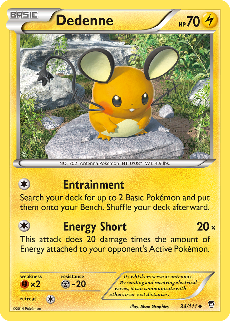 Dedenne (34/111) [XY: Furious Fists] | The Gaming-Verse