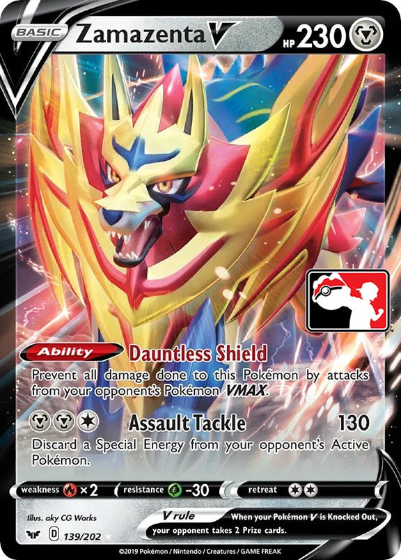 Zamazenta V (139/202) [Prize Pack Series One] | The Gaming-Verse