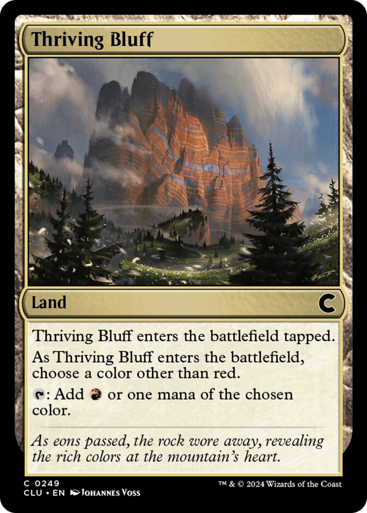 Thriving Bluff [Ravnica: Clue Edition] | The Gaming-Verse