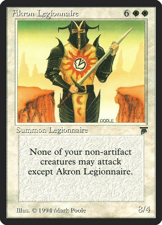 Akron Legionnaire [Legends] | The Gaming-Verse