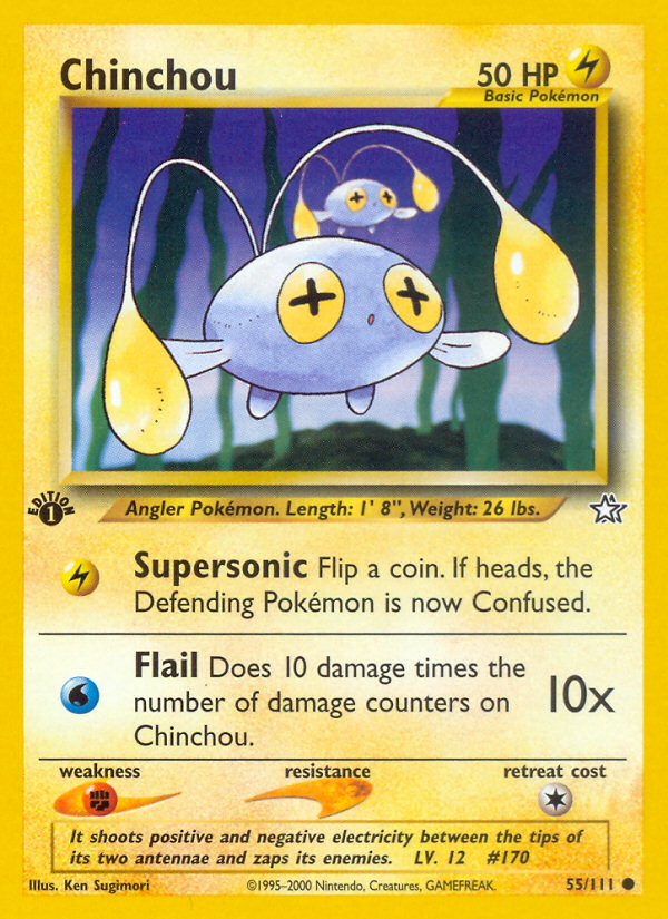 Chinchou (55/111) [Neo Genesis 1st Edition] | The Gaming-Verse