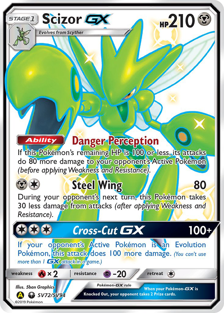 Scizor GX (SV72/SV94) [Sun & Moon: Hidden Fates - Shiny Vault] | The Gaming-Verse