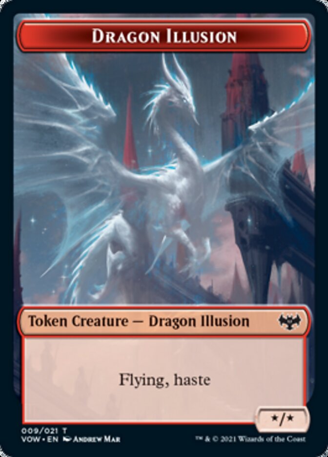 Dragon Illusion Token [Innistrad: Crimson Vow Tokens] | The Gaming-Verse