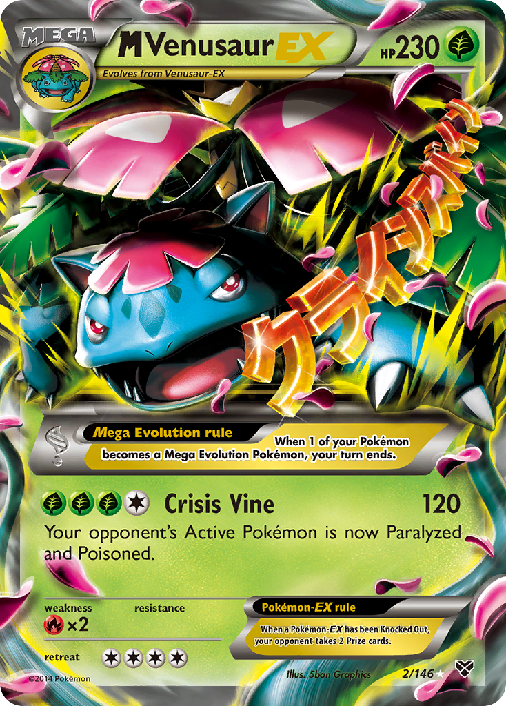 M Venusaur EX (2/146) [XY: Base Set] | The Gaming-Verse