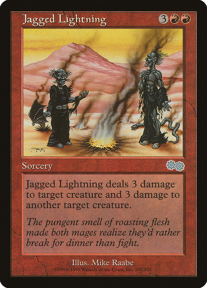 Jagged Lightning [Urza's Saga] | The Gaming-Verse