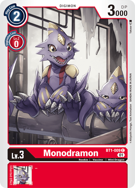 Monodramon [BT1-009] (Alternative Art) [Starter Deck: Gallantmon] | The Gaming-Verse