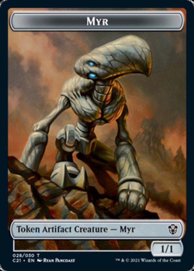 Myr // Treasure Token [Commander 2021 Tokens] | The Gaming-Verse