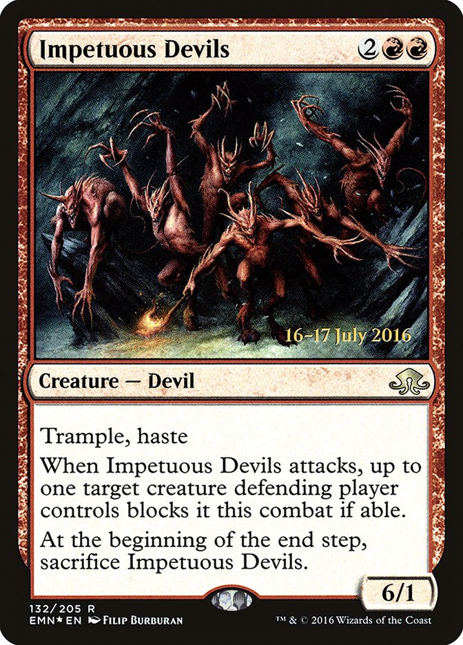 Impetuous Devils  (Prerelease) [Eldritch Moon Prerelease Promos] | The Gaming-Verse