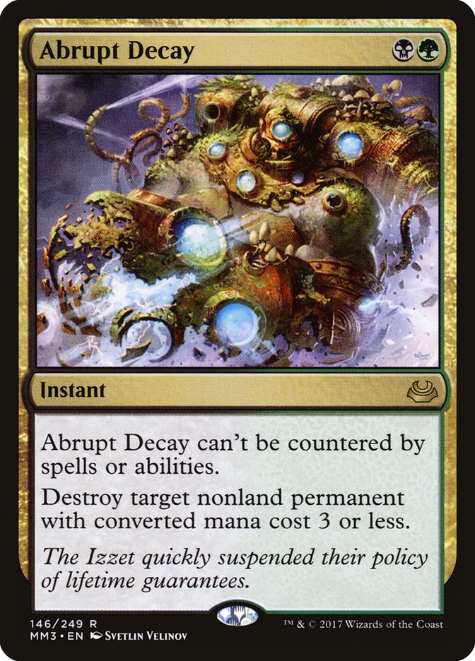 Abrupt Decay [Modern Masters 2017] | The Gaming-Verse