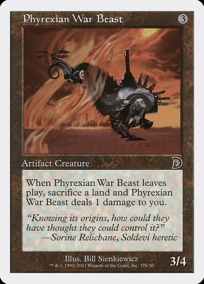 Phyrexian War Beast (Signature on Right) [Deckmasters] | The Gaming-Verse