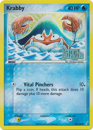 Krabby (54/100) (Stamped) [EX: Crystal Guardians] | The Gaming-Verse