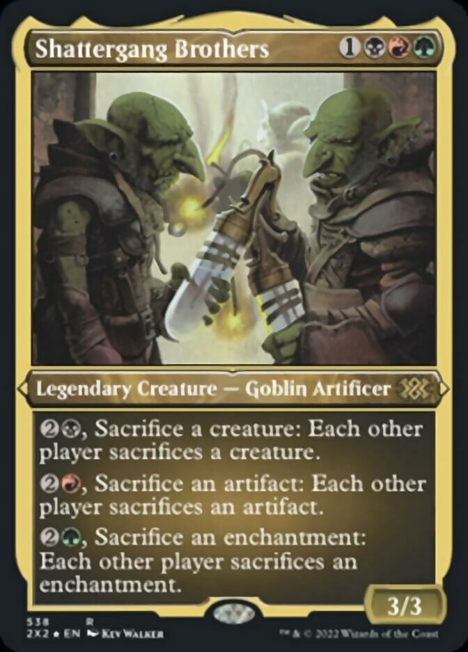 Shattergang Brothers (Foil Etched) [Double Masters 2022] | The Gaming-Verse