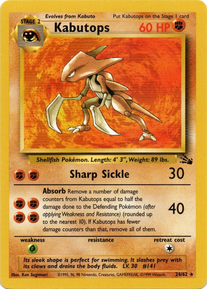 Kabutops (24/62) [Fossil Unlimited] | The Gaming-Verse