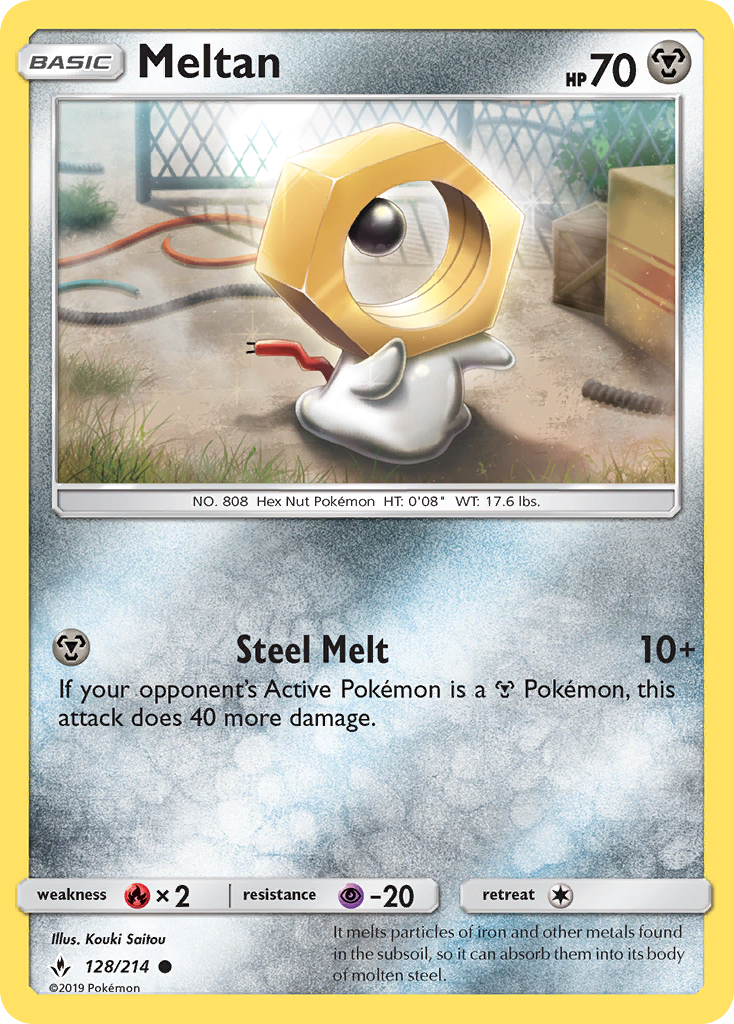 Meltan (128/214) [Sun & Moon: Unbroken Bonds] | The Gaming-Verse