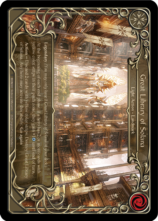 Great Library of Solana (Rainbow Foil) [U-MON000-RF] Unlimited Rainbow Foil | The Gaming-Verse