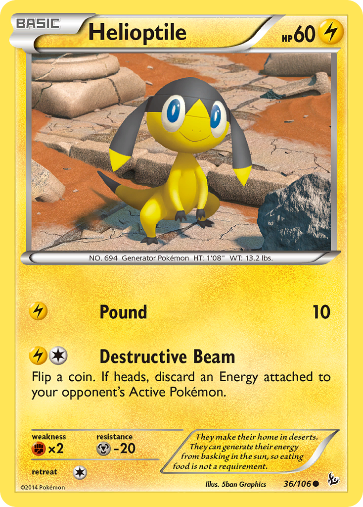 Helioptile (36/106) [XY: Flashfire] | The Gaming-Verse