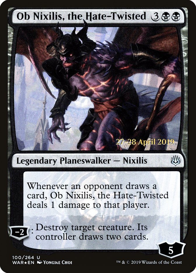 Ob Nixilis, the Hate-Twisted  [War of the Spark Prerelease Promos] | The Gaming-Verse