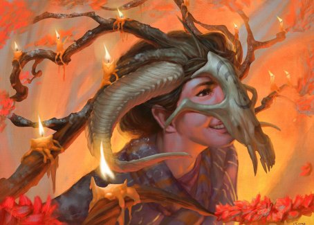 Hedgewitch's Mask Art Card [Innistrad: Midnight Hunt Art Series] | The Gaming-Verse