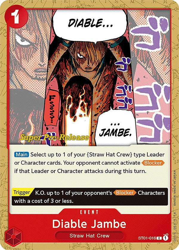 Diable Jambe [Super Pre-Release Starter Deck: Straw Hat Crew] | The Gaming-Verse