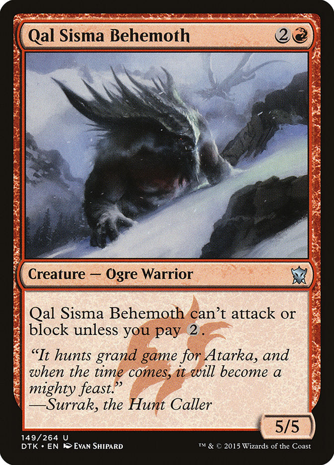 Qal Sisma Behemoth [Dragons of Tarkir] | The Gaming-Verse