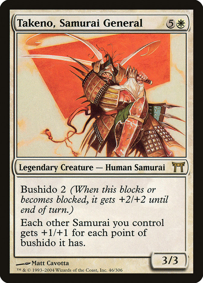 Takeno, Samurai General [Champions of Kamigawa] | The Gaming-Verse