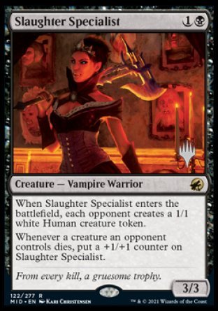 Slaughter Specialist (Promo Pack) [Innistrad: Midnight Hunt Promos] | The Gaming-Verse