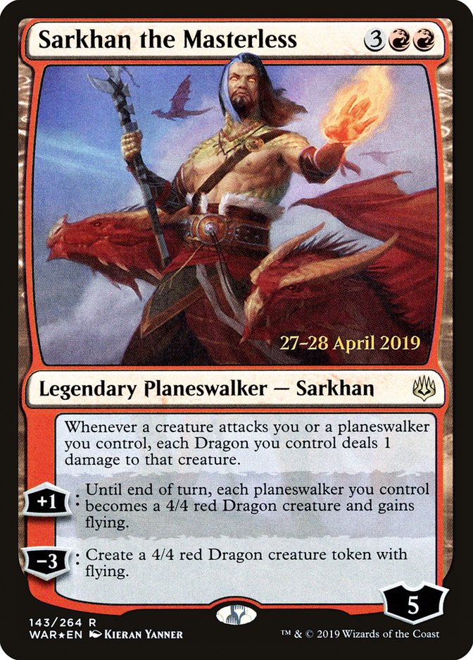 Sarkhan the Masterless  [War of the Spark Prerelease Promos] | The Gaming-Verse