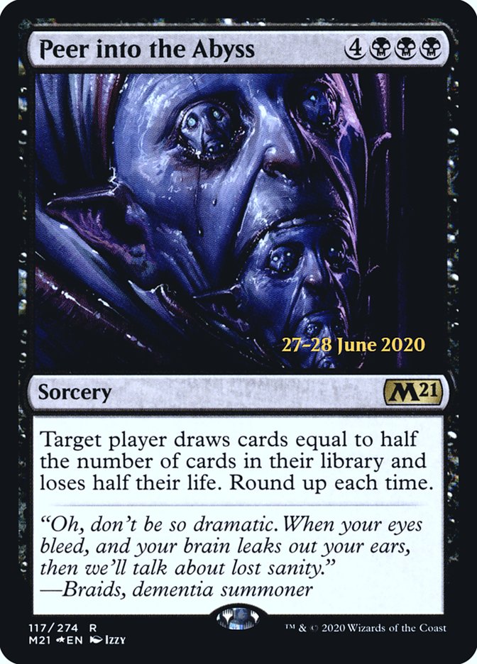 Peer into the Abyss  [Core Set 2021 Prerelease Promos] | The Gaming-Verse