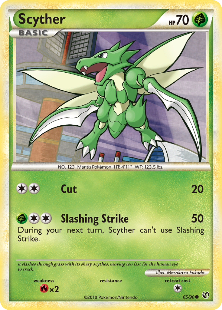 Scyther (65/90) [HeartGold & SoulSilver: Undaunted] | The Gaming-Verse