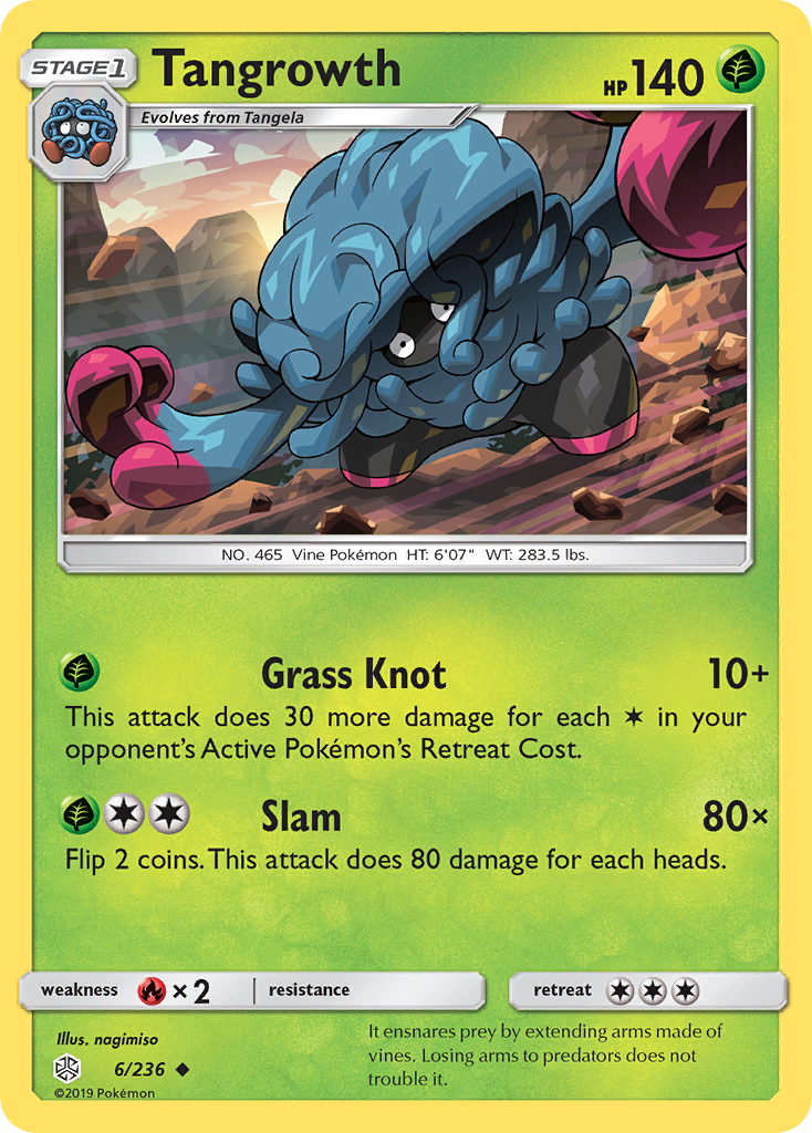 Tangrowth (6/236) [Sun & Moon: Cosmic Eclipse] | The Gaming-Verse