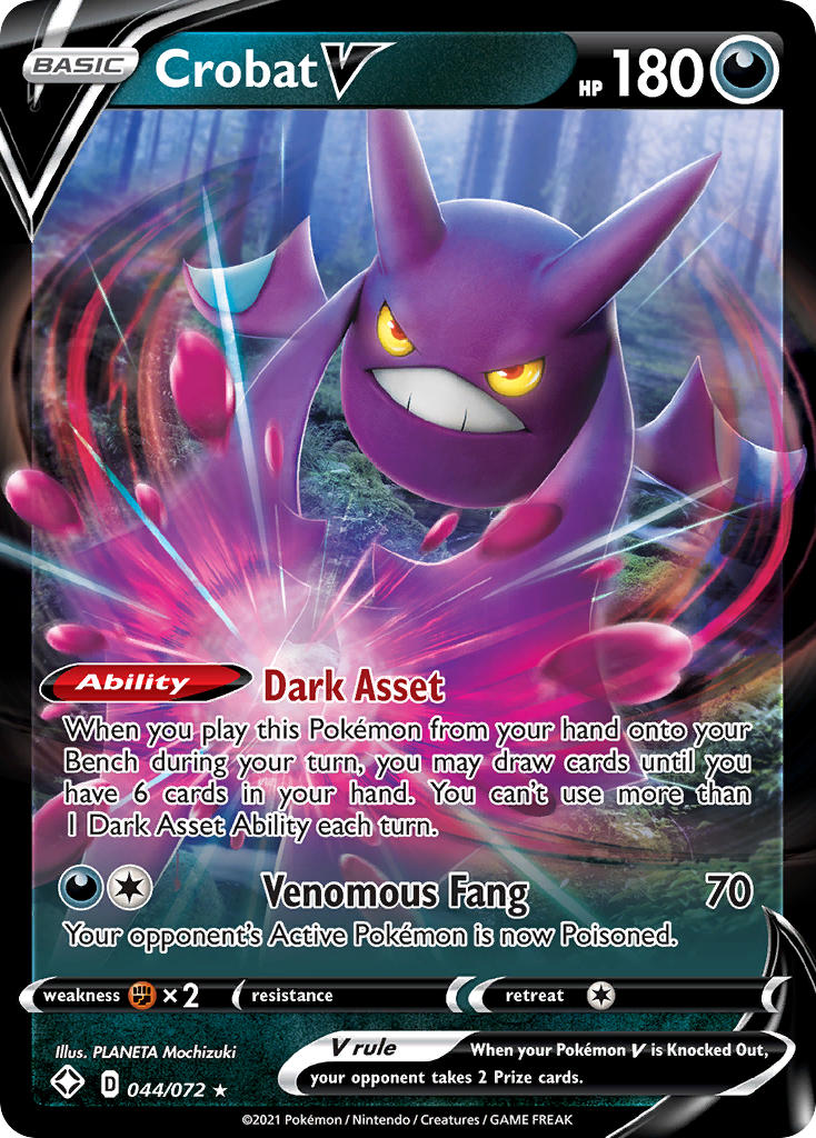 Crobat V (044/072) [Sword & Shield: Shining Fates] | The Gaming-Verse