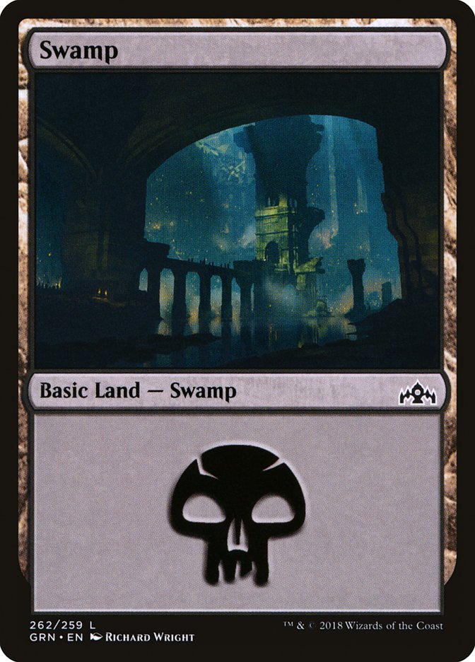 Swamp (#262) [Guilds of Ravnica] | The Gaming-Verse