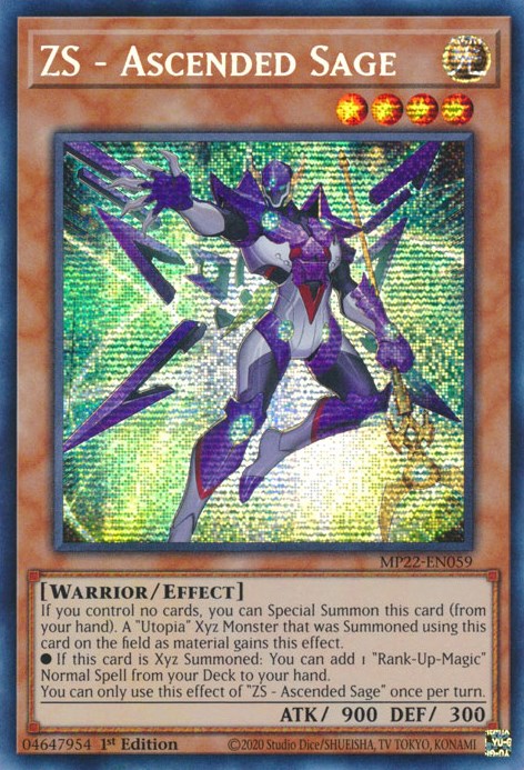 ZS - Ascended Sage [MP22-EN059] Prismatic Secret Rare | The Gaming-Verse