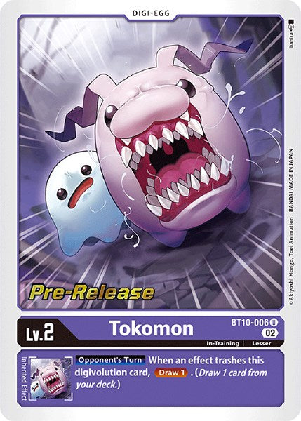 Tokomon [BT10-006] [Xros Encounter Pre-Release Cards] | The Gaming-Verse