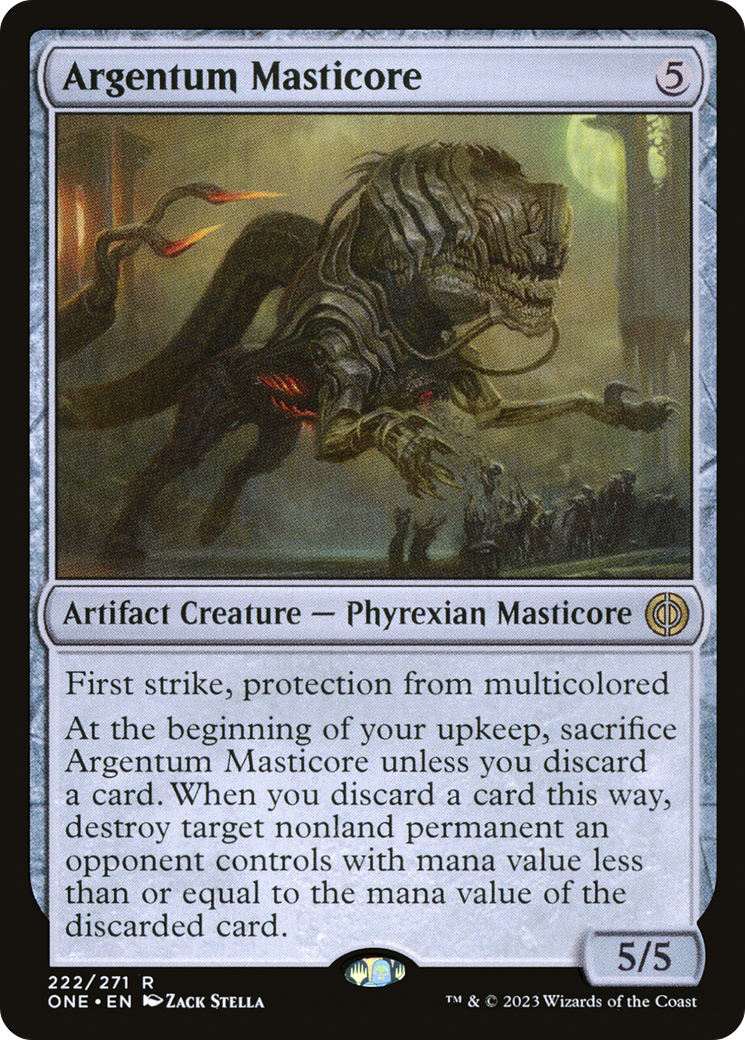 Argentum Masticore [Phyrexia: All Will Be One] | The Gaming-Verse