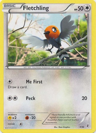 Fletchling (1/30) [XY: Trainer Kit 1 - Bisharp] | The Gaming-Verse