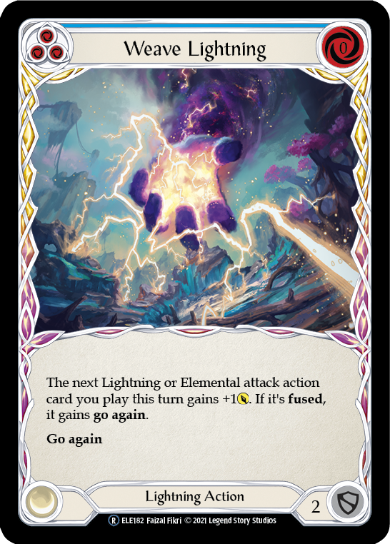 Weave Lightning (Blue) [U-ELE182] Unlimited Normal | The Gaming-Verse