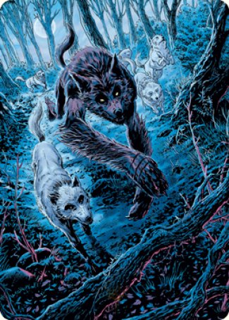 Untamed Pup Art Card [Innistrad: Midnight Hunt Art Series] | The Gaming-Verse