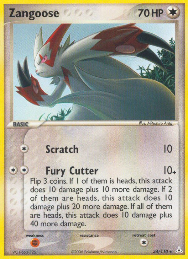 Zangoose (34/110) [EX: Holon Phantoms] | The Gaming-Verse