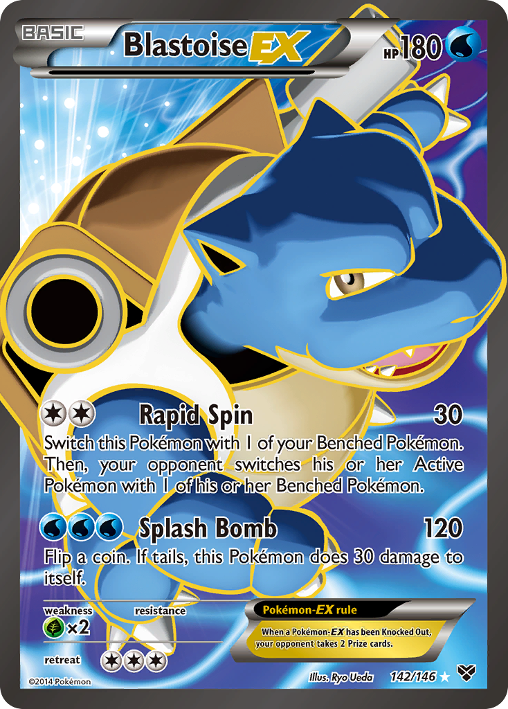 Blastoise EX (142/146) [XY: Base Set] | The Gaming-Verse